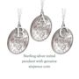 Queen Elizabeth Sixpence Sterling Silver Letter Pendant, thumbnail 2 of 10