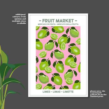 Limes Fruit Market Poster, 2 of 3
