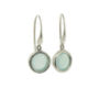 Sterling Silver Sea Agate Earrings, thumbnail 2 of 4