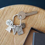 'Dada'/'Daddy' Flag Keyring Charm, thumbnail 2 of 6