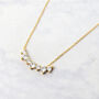 Cluster Sparkling Diamond Gemstone Gold Plated Necklace, thumbnail 1 of 5