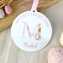 Personalised Flopsy Bunny Watercolour Easter Decoration, thumbnail 3 of 3