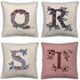 Personalised Floral Monogram Liberty Print Cushions, thumbnail 5 of 7