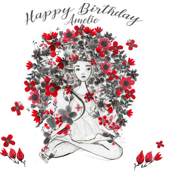 Happy Birthday, Yogi, Yogini, Or Namaste Greetings Card, 5 of 7