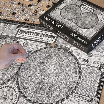 Moon Map Jigsaw Puzzle 500 Pieces, 4 of 12