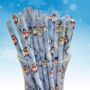 Christmas Paper Straws, Penguins And Snowmen Design, thumbnail 2 of 4
