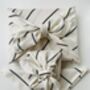 Monochrome Stripe Luxury Reusable Fabric Wrapping, thumbnail 2 of 5