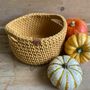 Crochet Basket With Handles, thumbnail 3 of 7