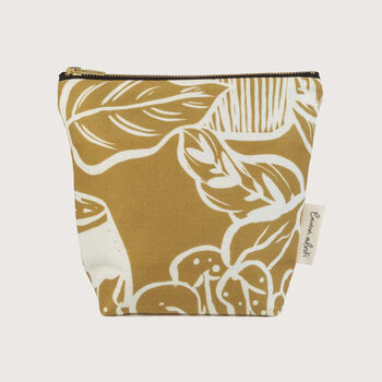 Mustard And White Houseplant Wash Bag, 4 of 4