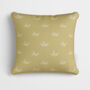 Personalised Gold Holly Christmas Cushion, thumbnail 3 of 7