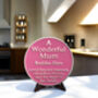 Polished Metal Heritage Gift For Mum 'A Wonderful Mum Resides Here', thumbnail 1 of 2