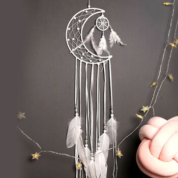 White Mystical Christmas Wall Deco Dream Catcher, 5 of 10