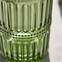 Merida Embossed Green Highball Glass, thumbnail 2 of 4