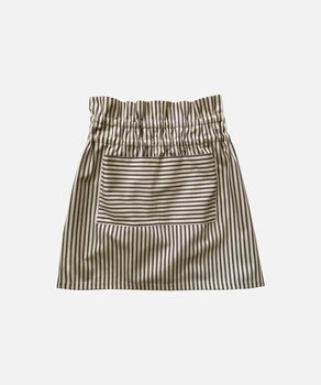 Blue Stripes Cotton Apron With Pleating Channels, 4 of 5