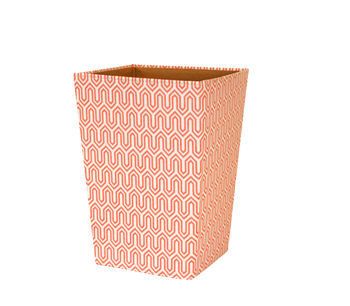 Recycled Pastel Graphic Geometric Waste Paper Bin, 4 of 6