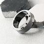 Men's Plain Stainless Steel Ring With Curved Edges, thumbnail 1 of 12