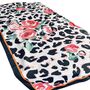 Silk Square Leopard And Rose Print Scarf, thumbnail 3 of 6