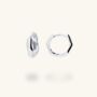Irregular Huggie Earrings, thumbnail 1 of 2