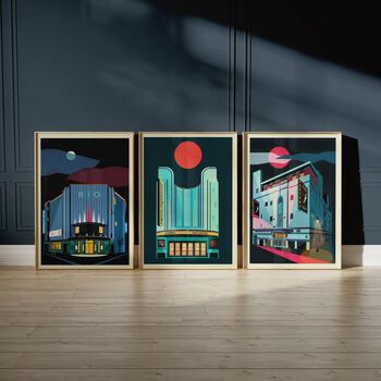 London Art Print Of The Art Deco Bromley Picturehouse, 4 of 4