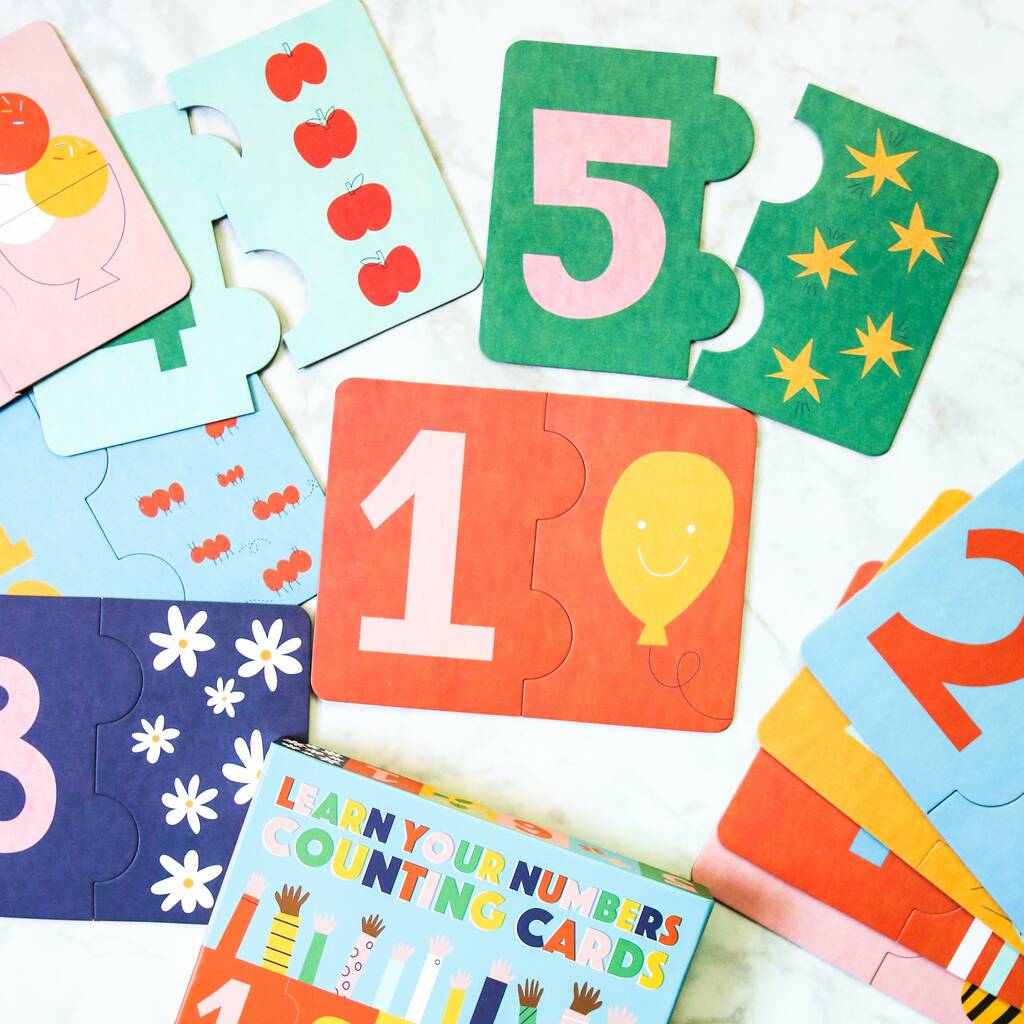 Learn Your Numbers Jigsaw Cards By Berylune