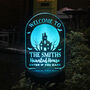 Personalised Haunted House Solar Light – Outdoor Halloween Decoration, thumbnail 7 of 9