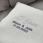 Personalised Silver Anniversary Embroidered Cushion, thumbnail 7 of 10