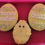 Personalised Easter Egg Trio Cookie Card, thumbnail 1 of 3