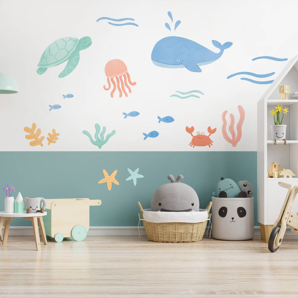 Under The Sea Fabric Wall Stickers, 1 of 4