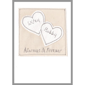 Personalised Love Hearts Wedding Anniversary Card, 8 of 12