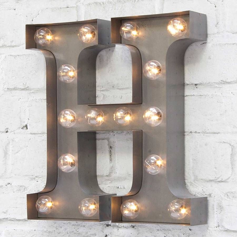 Marquee letter lights