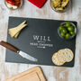 Personalised Slate Serving Board For Men, thumbnail 3 of 8