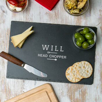 Personalised Slate Serving Board For Men, 3 of 8