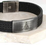 Mens Personalised Leather Family Celtic Symbol Bracelet, thumbnail 1 of 5