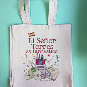 Personalised Spanish Teacher Bag By Alice Palace