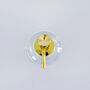 Clear Glass Syrup Bottle With Gold Pump Dispenser, thumbnail 5 of 8