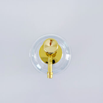 Clear Glass Syrup Bottle With Gold Pump Dispenser, 5 of 8