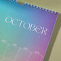 2024 Gradient Grid Wall Calendar | A4, thumbnail 2 of 6