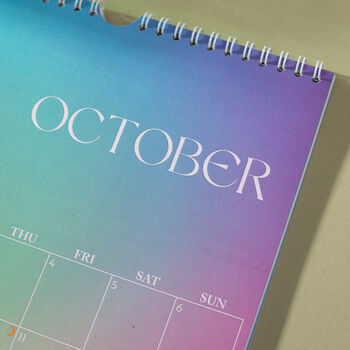 2024 Gradient Grid Wall Calendar | A4, 2 of 6