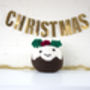 Giant Christmas Pudding Knitting Kit, thumbnail 1 of 2