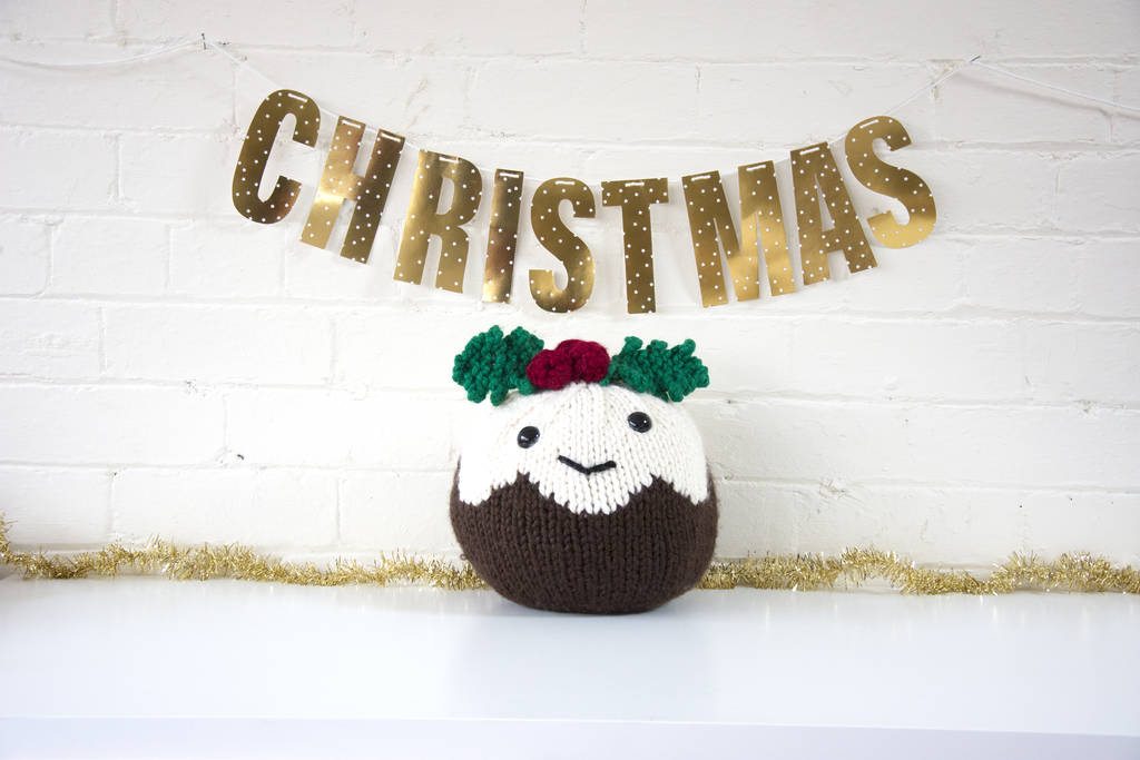 Giant Christmas Pudding Knitting Kit, 1 of 2