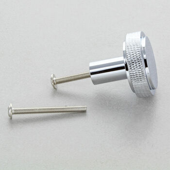 Chrome Patterned Cabinet Pull Knobs, 2 of 4