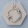 Sterling Silver Shell And Starfish Necklace, thumbnail 3 of 5