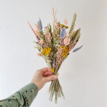 Small Seasonal Spring Dried Flower Bouquet, 3 of 4