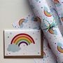 Rainbow Gift Wrapping Paper Or Gift Wrap Set With Card, thumbnail 3 of 11