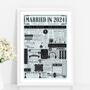 Personalised 1st Paper Wedding Anniversary Poster Gift, thumbnail 2 of 8