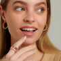 Big Rainbow Hoop Earrings Colourful Gift For Her, thumbnail 3 of 4