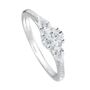 Alissa White Gold Lab Grown Diamond Engagement Ring, thumbnail 2 of 5