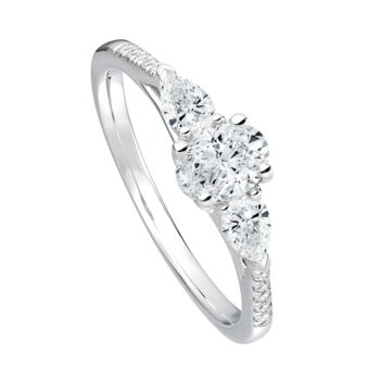 Alissa White Gold Lab Grown Diamond Engagement Ring, 2 of 5