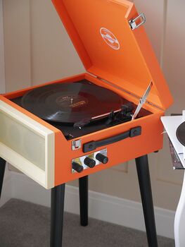 Retro Style Record Player On Legs, 12 of 12
