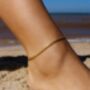 Belle Anklet/Bracelet 18k Gold Plated Titanium, Tarnish Free, Hypoallergenic + Waterproof, thumbnail 1 of 10